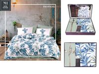 Lenjerie de pat 1pers Newhome Poplin Tropical, 100% bumbac
