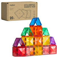 Конструктор Mideer MD6396 Set de construcție magnetic Forme geometrice, 20 buc.
