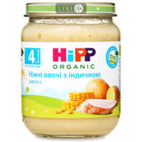 Piure HiPP din cartofi cu porumb dulce si curcan (4+ luni) 125 g