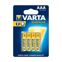 Батарейки Varta AAA Superlife 4 pcs/blist Zinc Carbon, 2003 101 414