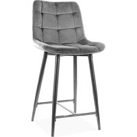 Барный стул Signal Chic H-2 velvet szary bluvel 14/ metal