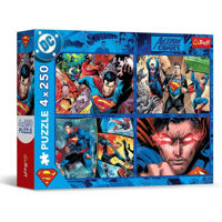 Головоломка Trefl 13340 Puzzles 4x250 The Courage of Superman Warner Superman