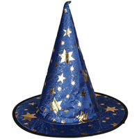 Декор Promstore 53734 Palarie vrajitoare Halloween cu stele, 32X32cm, textil