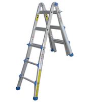 Четырехсекционная телескопическая лестница с шарниром FL33