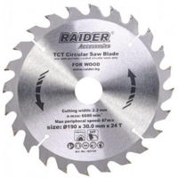 Disc de tăiere Raider 163145 Lamă de ferăstrău circular 190x24Tx30mm
