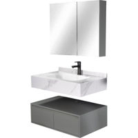 Шкаф под умывальник SanDonna Set 1016G (60cm) piatra sinterizata