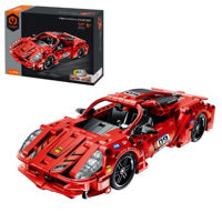 Конструктор iM.Master 5809 Supercar roșu, Mechanical Master, cu inerție, 437pcs