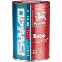 Масло Wolver 15W-40 Turbo Evolution CI-4/SL 1L ж/б