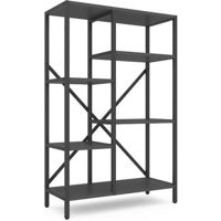 Cтеллаж складской Nex Home Raft metalic Loft Cascade 1090x700x300mm, 5 nivele, PAL, Antracite/Antracite