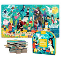 Головоломка Mideer MD3098 Puzzle în valiză Parada basmelor, 104 elem.