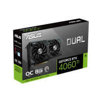VGA ASUS RTX4060Ti 8GB GDDR6X Dual OC (DUAL-RTX4060TI-O8G)