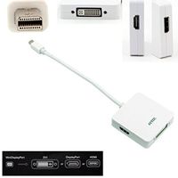 Adapter 3 in 1,  Mini DP to HDM, DVI, DP cable 0.15M