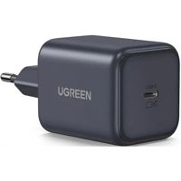 Зарядное устройство сетевое Ugreen 65052 GaN Charger 1xType-C 45W X524, Black