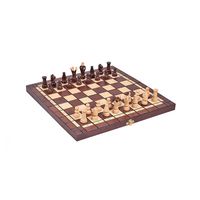 Шахматы + шашки деревянные 35x35 см CH165A (5237)