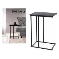 Журнальный столик H&S 48331 приставной столик 40x26x58 см, металл/МДФ, черный/серый