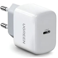 Зарядное устройство сетевое Ugreen 10220, Type-C PD3.0 20W EU CD241, White