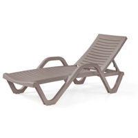 Mobilier pentru grădină Hydro S Sezlong Woody Portugalia, 188x45x72, Cappuccino