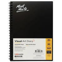 Набор для творчества Mont Marte MSB0022 Sketchbook cu spirala, A4, 40 foi, hartie neagra