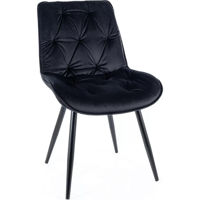 Стул Signal Cherry II velvet czarny bluvel 19/ met. cza