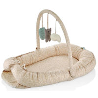 Гнездо для новорожденных BabyJem 489 Babynest cu bara jucarii Between parents Roz