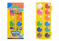 Vopsea acuarelă mare 12 cul + pensula Colorino