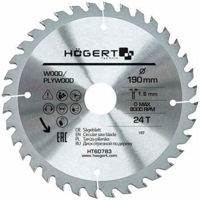 Диск отрезной Hoegert HT6D783 Пильный диск 190x24Tx30