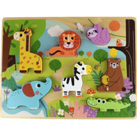 Головоломка Tooky Toy R25 / 9 / 8 (72875) деревянная с животными TH633