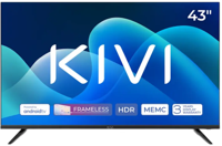 Телевизор 43" LED SMART TV KIVI 43U730QB, 3840x2160 4K UHD, Android TV, Black