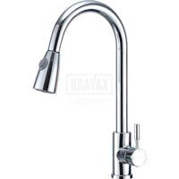 Смеситель кухонный Frap F 60991 (chiuveta plus extensibil) Alama CROM