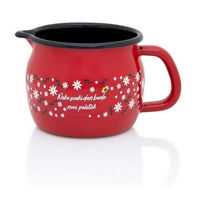 Посуда для напитков Promstore 57039 Ulcior emailat Red D10cm, 0.85L, rosu