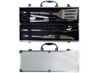 Instrumente pentru gratar BBQ 4buc, in valiza 38X7X11cm