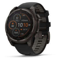 Смарт часы Garmin Fenix 8 – 47 mm, Solar, Sapphire, Carbon Gray DLC Titanium with Black (010-02906-11)