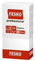 Șervețele  de masa Fesko Professional, 2 straturi, 250 foi, (albe).