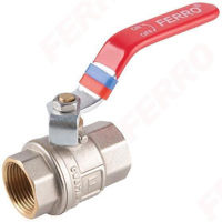 Запорная арматура Ferro Шаровой кран для воды, длинный рычаг, 1" FF KP3 // KFP3