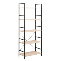 Офисный стеллаж Deco Columbus 5 nivele 63x30x158H Oak/Black