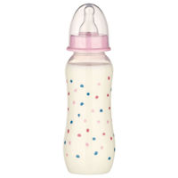 "Baby-Nova" Силиконовая бутылочка со стандартным горлышком, 0-24 мес, 240мл., средний поток, без BPA, 1 шт./картонная коробка (48010)