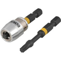 Набор головок, бит, насадок DeWalt DT70538T Set capete de insurubat T25 50mm IR Torsion cu fixator magnetic (2 buc)