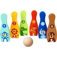 Игровой комплекс для детей miscellaneous 10060 Joc din lemn Bowling (6+1) 57369