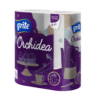 GRITE - Полотенце кухонное ORCHIDEA 3 слоя 2 рулона