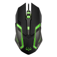Gaming Mouse SVEN RX-G740, Optical 800-2400 dpi, 6 buttons, Silent ,Soft Touch, Backlight, Black,USB