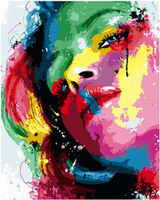 Pictura pe numere  „Fată strălucitoare” 40x50 cm