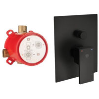 Baterie de duș HERZ SQ Black 2 cai UH00362B