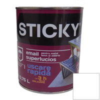 STICKY Эмаль Быстросохнущая Белая 0,75 л