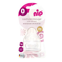 cumpără NIP Tetina rotunda cu gât larg silicon, anti-colic, universal, flux M, 0+, N2 în Chișinău