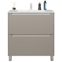 Шкаф под умывальник Bayro Bergamo под столешницу / под умывальник Allegro 800 light grey
