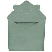 Accesoriu pentru baie Lionelo Prosop copii din muselina 80x80cm Green Forest