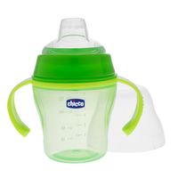 Chicco Canuță cu cioc moale, verde, 6+, 200 ml (68235)