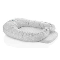 Гнездо для новорожденных BabyJem 525 Saltea reductor 5 in 1 BabyNest Cushion Gray Flower