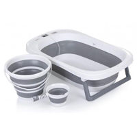 Cădiță Chipolino VKBAL0241GY bali 83cm, складная с аксессуарами, grey