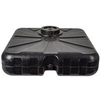 Аксессуар для бассейна Uniplast Rezervor dus 75L cu para pentru dus 68.2x68.2x28cm, gura 12.5cm, negru